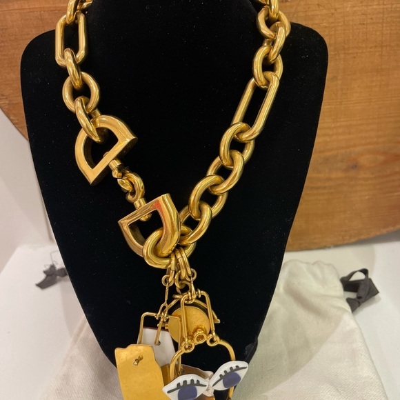 ⭐️Celine Abstract Face Collar Charm Necklace—STUNNING!! Excellent Condition! - Picture 7 of 12